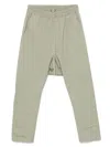 Rick Owens Relaxed Fit Trousers With Elastic Waistband In Green