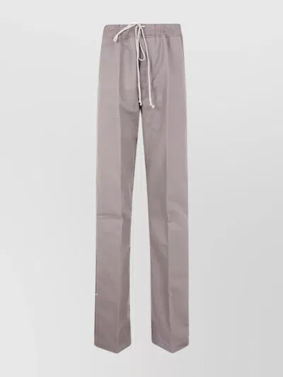 RICK OWENS DRAWSTRING TROUSERS WITH WIDE STRAIGHT LEG