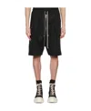 Rick Owens Drawstring-waist Bermuda Shorts In Black