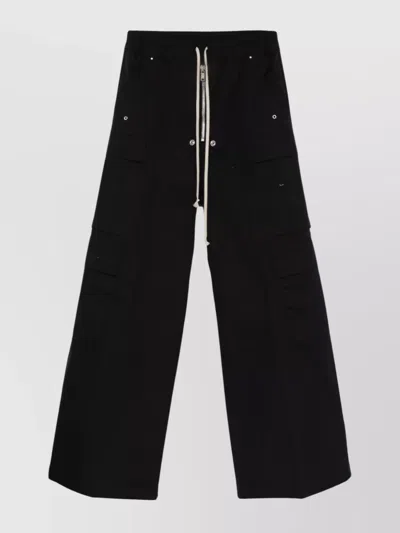 RICK OWENS DRAWSTRING WAIST CARGO TROUSERS