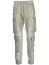 RICK OWENS DRAWSTRING-WAIST SKINNY-CUT CARGO PANTS