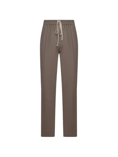 Rick Owens Drawstring-waist Track Pants In Brown