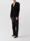 Rick Owens Drawstring Waist Trousers Button Detailing In Black