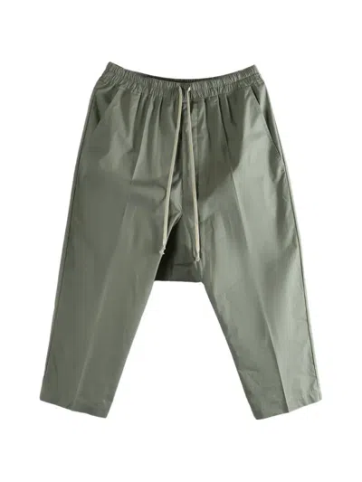 Rick Owens Drawstring Elastic Waistband Pants In Gray