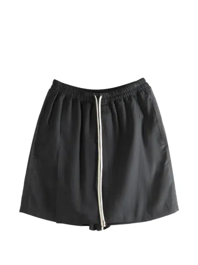 Rick Owens Drawstring-waistband Shorts In Black