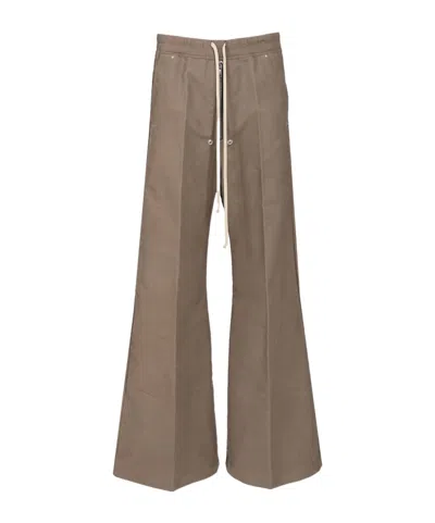Rick Owens Drawstring Casual Pants In Brown