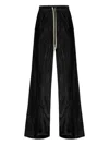 Rick Owens Drawstring Wide-leg Trousers In Black