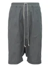 Rick Owens Drawstrings Shorts In Blue