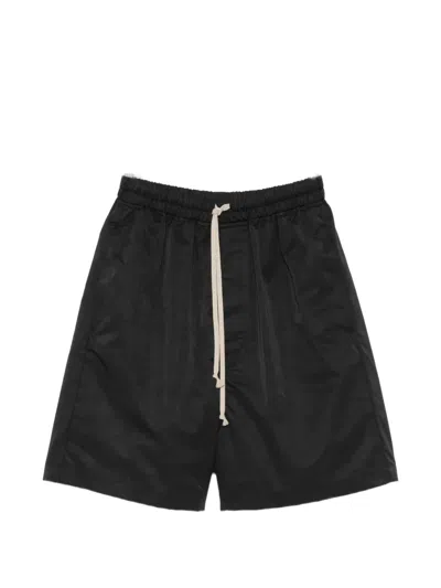 Rick Owens Drawstring-waist Drop-crotch Shorts In Black