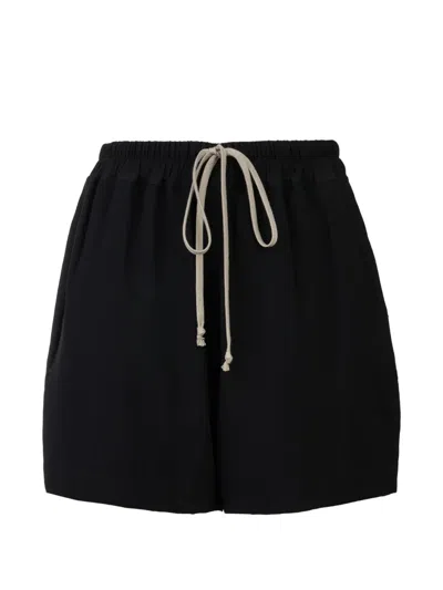 Rick Owens Drawstring-waist Shorts In Black