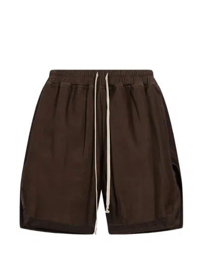 Rick Owens Drawstring-waistband Shorts In Pattern