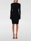 Rick Owens Ribbed Long-sleeved Day Dress In Schwarz