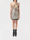 Rick Owens Prong Mini Dress In Gold