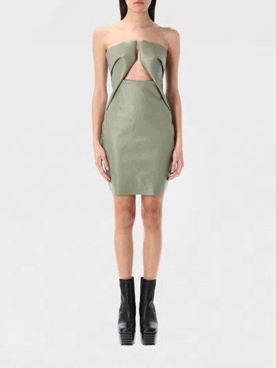 RICK OWENS DRESS RICK OWENS WOMAN COLOR GREEN,G79549012