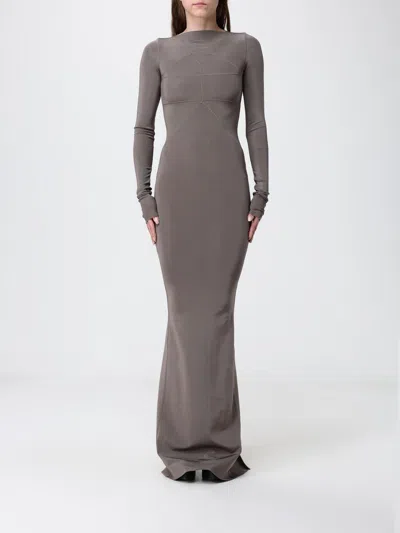 Rick Owens Dress Woman In Gray