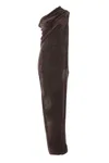 Rick Owens Athena Arrowhead Gown In Brown