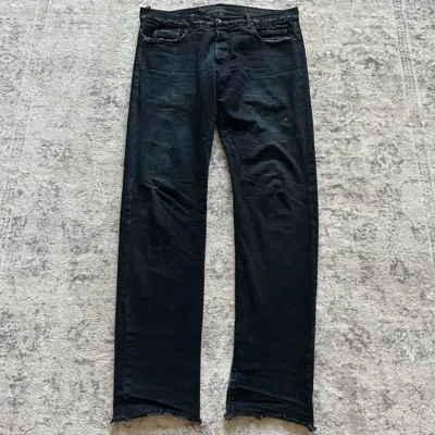 Pre-owned Rick Owens Drksdhw Blue Detroit Cut Jeans