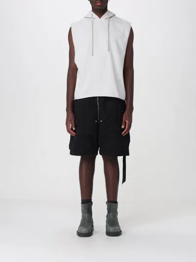 Rick Owens Drkshdw Cotton Hoodie In White
