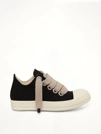 Rick Owens Drkshdw 13oz Overdyed Denim Jumbolace Low Sneaker In Multi