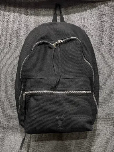 Pre-owned Rick Owens Drkshdw 17aw Stitches Backback In Black