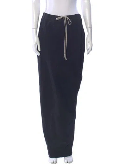 Pre-owned Rick Owens Drkshdw 2021 Long Skirt In Black