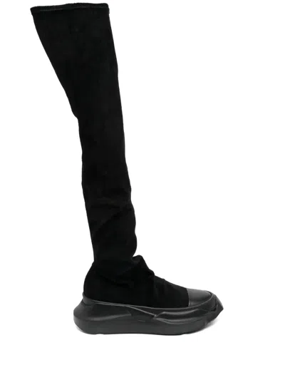 Rick Owens Drkshdw Abstract Boots In Black