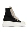 Rick Owens Drkshdw Black Hollywood Jumbo Laces Abstract Sneak Sneakers