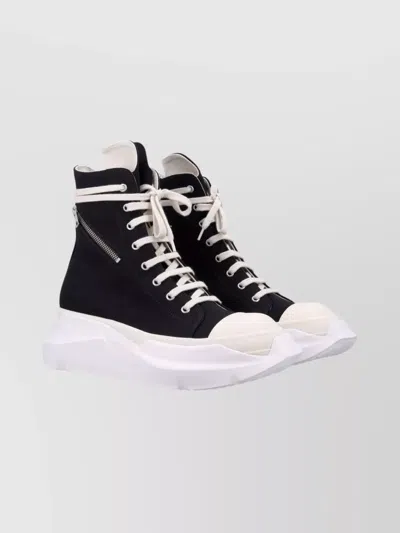 Rick Owens Drkshdw Abstract High-top Sneakers Chunky Sole In Black