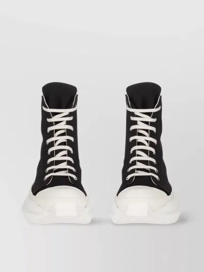 RICK OWENS DRKSHDW ABSTRACT HIGH-TOP SNEAKERS WITH CHUNKY SOLE