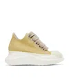 Rick Owens Drkshdw Beige Hollywood Jumbo Laces Abstract Low Sneak Sneakers