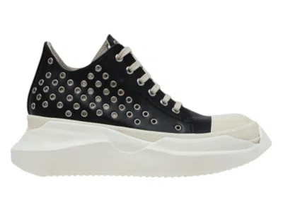 Pre-owned Rick Owens Drkshdw Abstract Low (women's) Sneakers In Black/milk/silver