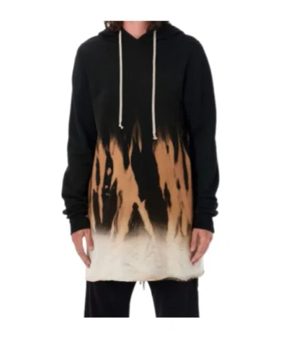 RICK OWENS DRKSHDW RICK OWENS DRKSHDW SUN MOTIF PULLOVER HOODIE