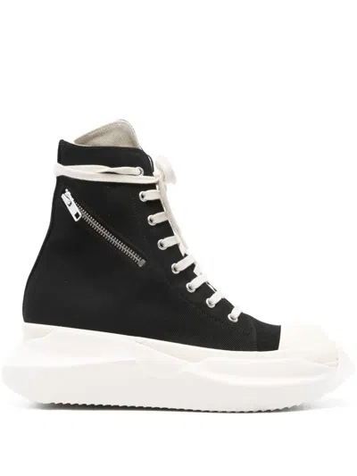 Rick Owens Drkshdw Abstract Sneakers In Black