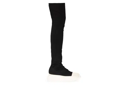 Pre-owned Rick Owens Drkshdw Abstract Stockings Boot (women's) Sneakers In Black/milk