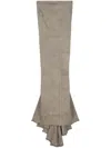 Rick Owens Drkshdw Al Pilar Denim Skirt In Grey