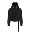 Rick Owens Drkshdw Alice Cropped Down Parka In Black