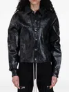 Rick Owens Drkshdw Drkshdw By Rick Owens Woman Denim Outerwear Black Size M Cotton In Black