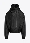 Rick Owens Drkshdw "alice Dropped" Parka In Multi