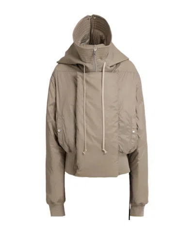 Rick Owens Drkshdw Alice Parka Down Jacket In Brown