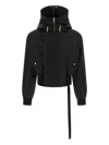 Rick Owens Drkshdw Alice Cropped Down Parka In Black