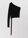 Rick Owens Drkshdw Asymmetric One-shoulder Cropped Top