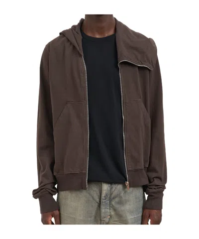 RICK OWENS DRKSHDW RICK OWENS DRKSHDW ZIP DETAILED HOODIE