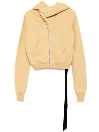 RICK OWENS DRKSHDW ASYMMETRIC ZIP-UP HOODIE