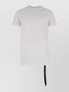 Rick Owens Drkshdw Asymmetrical Crew Neck Short Sleeve Top In White
