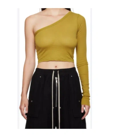 Rick Owens Drkshdw Asymmetrical Design T-shirt In Brown