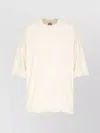 Rick Owens Drkshdw Asymmetrical Hem Short Sleeves In Neutral