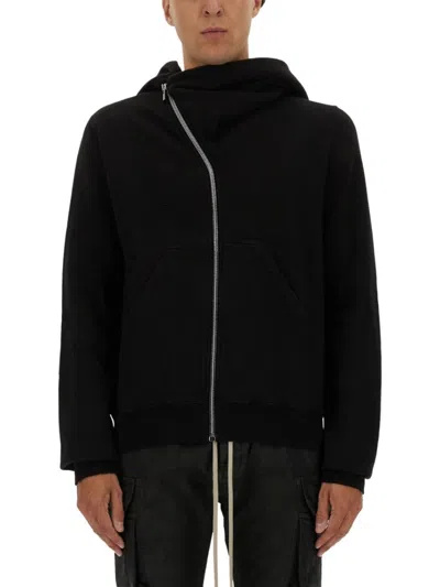 RICK OWENS DRKSHDW ASYMMETRICAL ZIPPER SWEATSHIRT