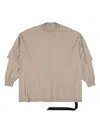 Rick Owens Drkshdw Crew-neck Sweatshirt In Nude
