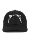 Rick Owens Drkshdw Baseball Cap In Black & Pearl