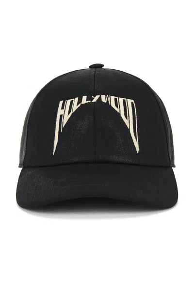 Rick Owens Drkshdw Baseball Cap In Black & Pearl